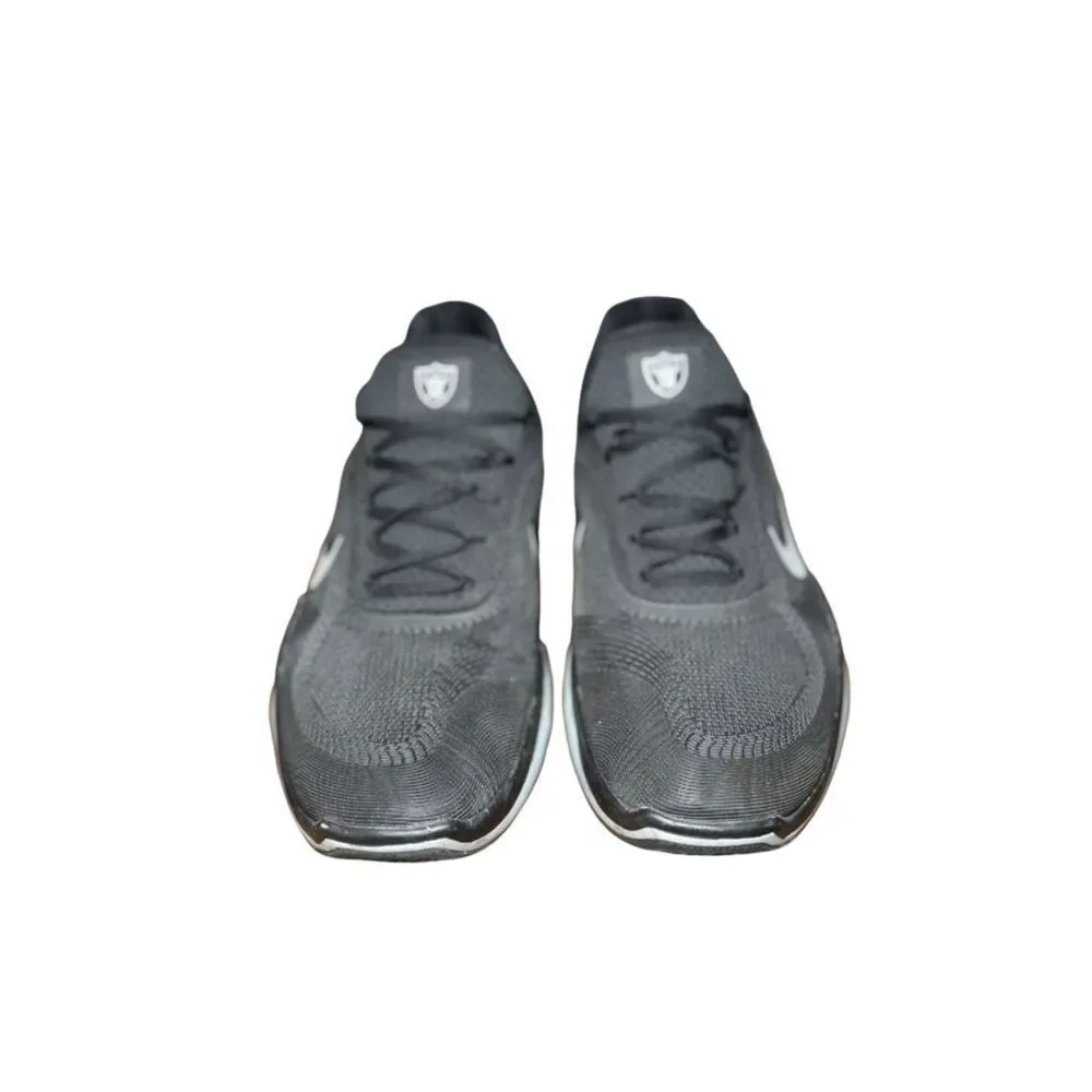 Nike Free raiders football Black and White Mesh Running Sneaker size 13